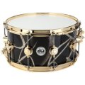 Photo of DW Collector's Series Snare Drum - 7 inches x 14 inches, Smoke Glass Contrails