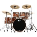 Photo of DW Collector's Series Cherry Mahogany 7-piece Shell Pack - Natural Lacquer Finish