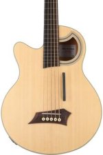 Photo of Warwick RockBass Alien Standard 5-string Left-handed Acoustic-electric Bass Guitar - Natural Transparent Satin