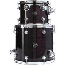 DW Performance Series 2-piece Tom Pack - Ebony Stain Lacquer ?>