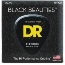 DR Strings BKB-45 Black Beauties Coated Steel Bass Guitar Strings - .045-.105 Medium ?>