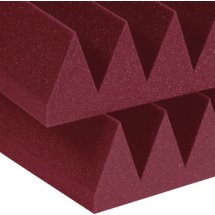 Auralex 4 inch Studiofoam Wedges 2x2 foot Acoustic Panel 6-pack - Burgundy ?>