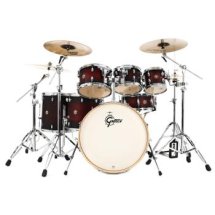 Gretsch Drums Catalina Maple CM1-E826P 7-piece Shell Pack with Snare Drum - Satin Deep Cherry Burst ?>