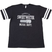 Sweetwater Vintage Navy/White Football Jersey T-shirt - Men's Large ?>