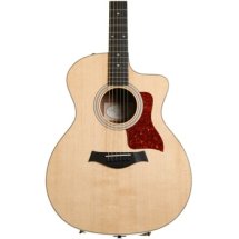 Taylor 214ce Deluxe - Natural w/ Layered Koa Back & Sides ?>