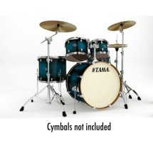 Tama Silverstar Custom 5-Piece Drum Kit - Transparent Blue Burst ?>