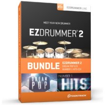 Toontrack EZdrummer 2 Modern Pop Edition Virtual Drum Software Bundle with 2 EZX Sound Libraries ?>