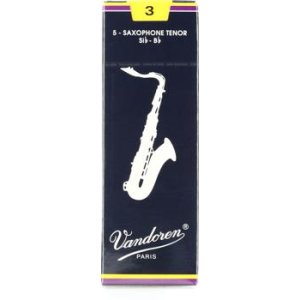 Bundled Item: Vandoren Traditional Tenor Saxophone Reeds - 3.0 (5-pack)