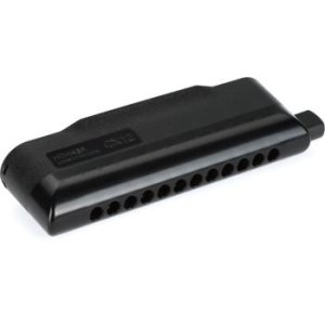 Hohner CX12 Chromatic Harmonica - Key of C, Black | Sweetwater
