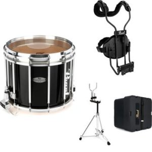 Pearl FFXM1412/A Championship Maple FFX 14-inch x 12-inch Marching Snare  Drum - Midnight Black | Sweetwater