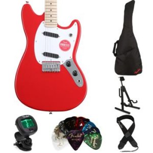 Squier Sonic Mustang Solidbody Electric Guitar - Torino Red