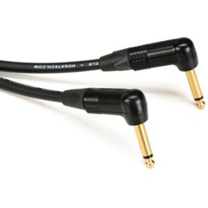 Bundled Item: Hosa CGK-000.5RR Right-angle to Right-angle Edge Guitar Pedalboard Patch Cable - 6 inch