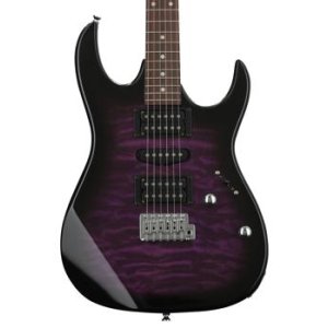 Bundled Item: Ibanez Gio GRX70QA Electric Guitar - Transparent Violet Sunburst