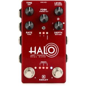 Bundled Item: Keeley Halo Andy Timmons Dual Echo Pedal - Andy Apple Red