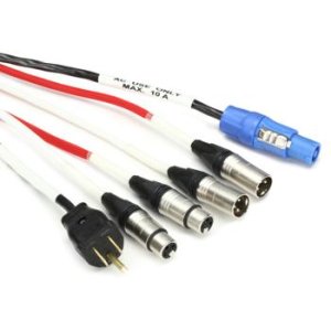 Bundled Item: Pro Co Siamese Twin EC1 Dual XLR Audio + Edison to IEC Power Cable - 75-foot