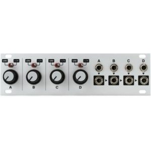 Intellijel Quadratt1U Quad Attenuator, Attenuverter, Mixer and DC 