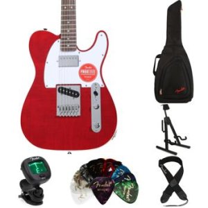 Squier Affinity Series Telecaster Electric Guitar - Crimson
