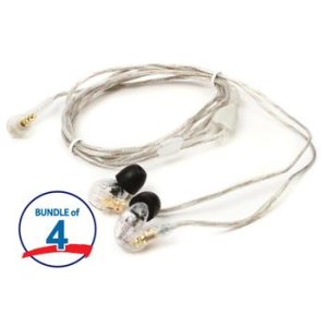 【美品】Shure SE215 クリア SE215-CL-UNI-A New SHURE SE215-CL In-Ear Earphones Headphones Earbuds IEM