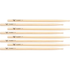 Bundled Item: Vater American Hickory Drumsticks 4-pack - Los Angeles 5A - Wood Tip