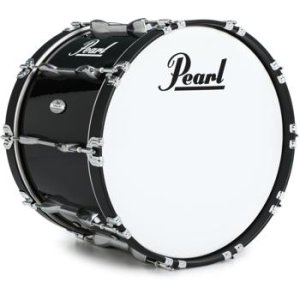 Bundled Item: Pearl Finalist Marching Bass Drum - 20 x 14 inch - Midnight Black