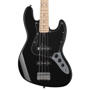 Bundled Item: Squier Affinity Series Jazz Bass - Black with Maple Fingerboard