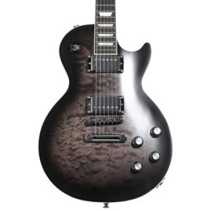 Mark Morton Les Paul Modern Quilt Electric Guitar - Translucent Ebony Burst Satin