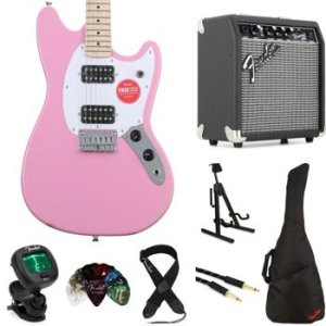 Amazon.com: Squire Sonic Mustang Electric Guitar, 2-Color