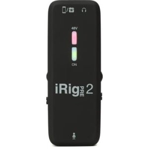 Bundled Item: IK Multimedia iRig Pre 2 - XLR Microphone Interface for Smartphones, Tablets and Video Cameras