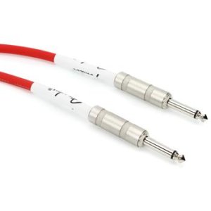 Bundled Item: Fender 0990510010 Original Series Straight to Straight Instrument Cable - 10 foot Fiesta Red