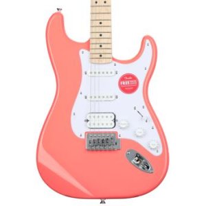 Bundled Item: Squier Sonic Stratocaster HSS Electric Guitar - Tahitian Coral