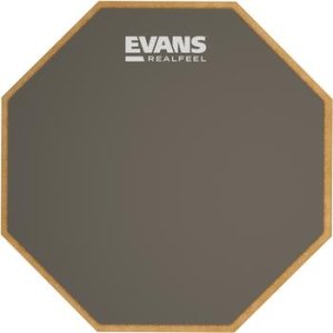 Bundled Item: Evans RealFeel Mountable Practice Drum Pad - 6-inch
