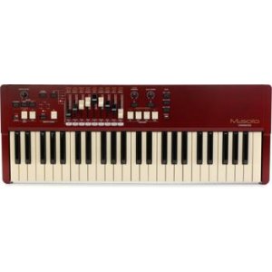 Hammond M-Solo Portable Organ Pedals and Stand Bundle - Burgundy