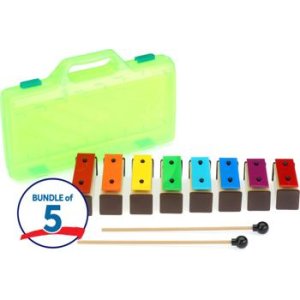 Rhythm Band RB2130 8-note Plastic Resonator Bell Set