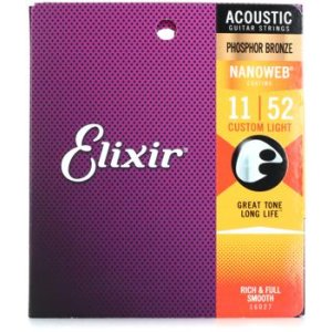 Elixir Strings 16027 Nanoweb Phosphor Bronze Acoustic Guitar