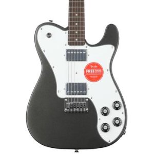 Bundled Item: Squier Affinity Series Telecaster Deluxe Electric Guitar - Charcoal Frost Metallic with Laurel Fingerboard