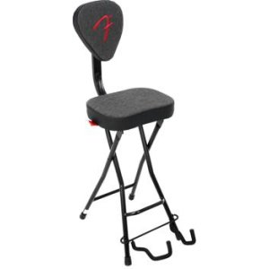 Fender Red and Black Logo Barstool - 30 inch