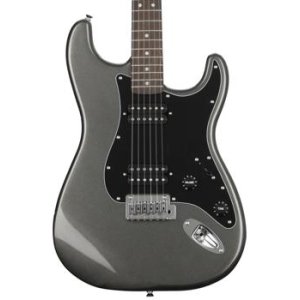 Bundled Item: Squier Affinity Series Stratocaster Electric Guitar - Charcoal Frost Metallic with Laurel Fingerboard