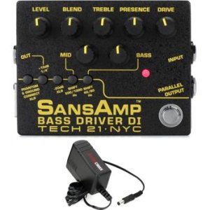 Tech 21 SansAmp Bass Driver DI V2 Pedal | Sweetwater