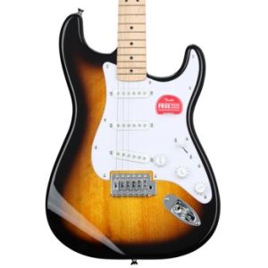 Bundled Item: Squier Sonic Stratocaster Electric Guitar - 2-color Sunburst