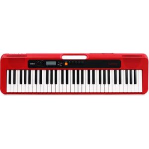 Bundled Item: Casio Casiotone CT-S200 61-key Portable Arranger Keyboard - Red
