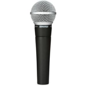 Shure SM58 Cardioid Dynamic Microphone & XLR Cable Bundle with Stand