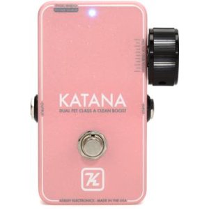 Bundled Item: Keeley Katana Clean Boost Pedal - New Light Pink, Sweetwater Exclusive