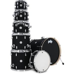 Bundled Item: PDP Concept Maple 7-piece Shell Pack - Satin Black