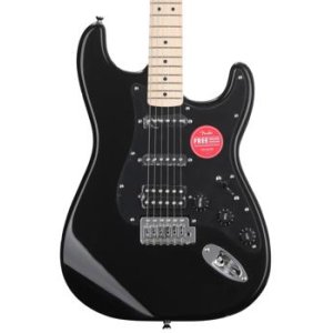 Bundled Item: Squier Sonic Stratocaster HSS Electric Guitar - Black