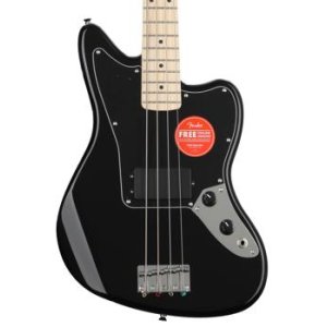 Bundled Item: Squier Affinity Series Jaguar Bass H - Black with Maple Fingerboard