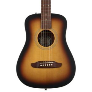 Fender アコースティックギター Redondo Mini, ブラック Fender Acoustics DE Redondo Mini with Bag, Walnut