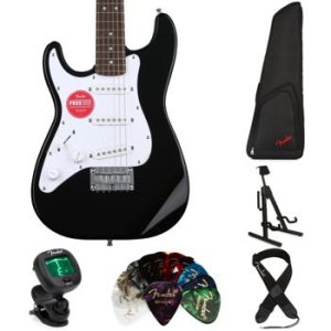 Squier Mini Stratocaster Left-handed Electric Guitar - Black