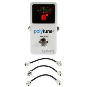 TC Electronic PolyTune 3 Polyphonic LED Guitar Tuner Pedal with 