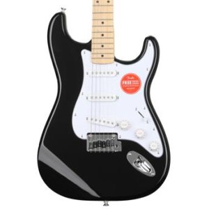 Bundled Item: Squier Affinity Series Stratocaster Electric Guitar - Black with Maple Fingerboard