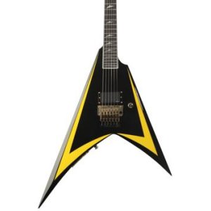 LTD Alexi Laiho Arrowhead SE Electric Guitar - Black with Yellow Bevels